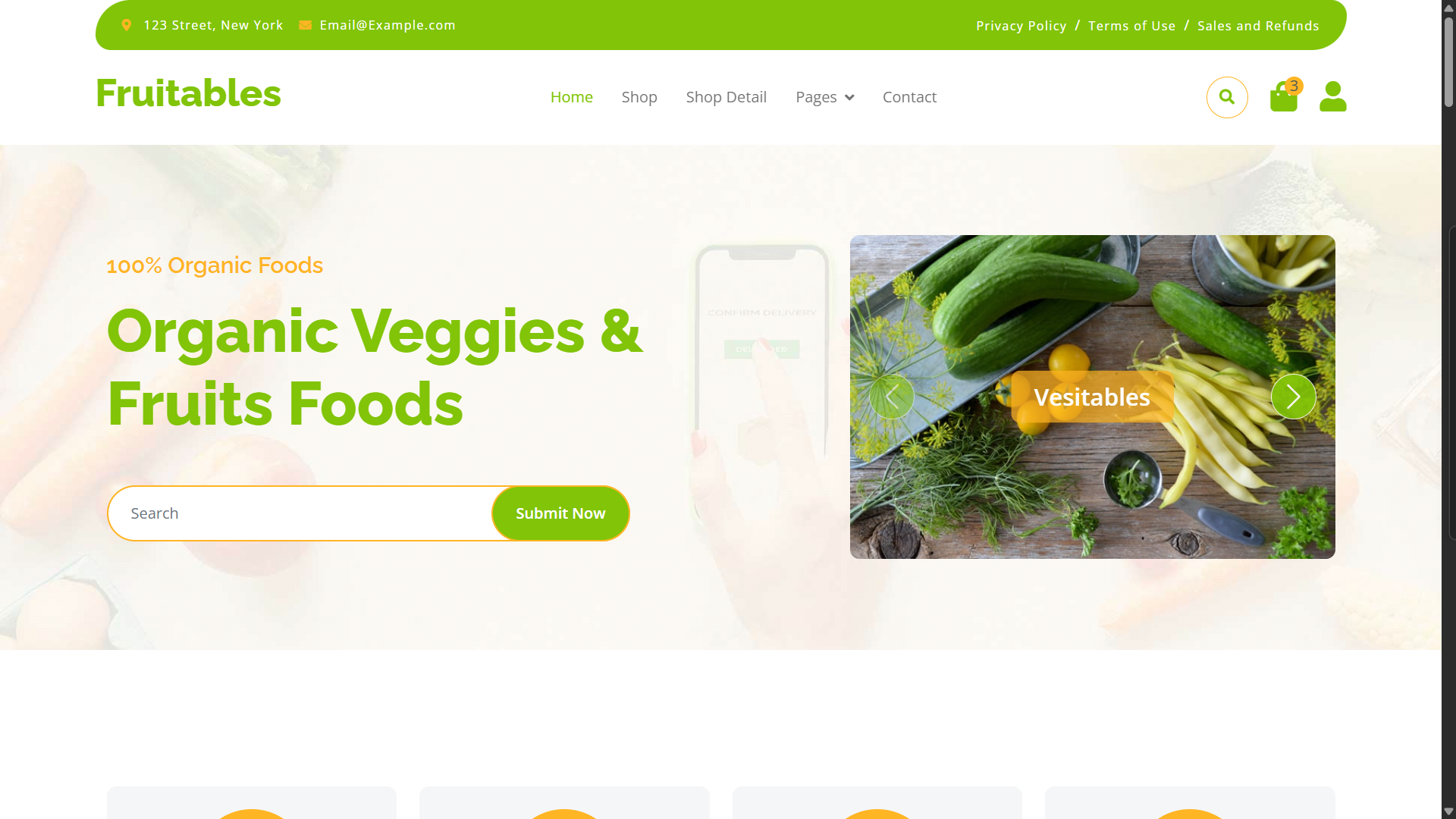 Fruitables Grocery Template